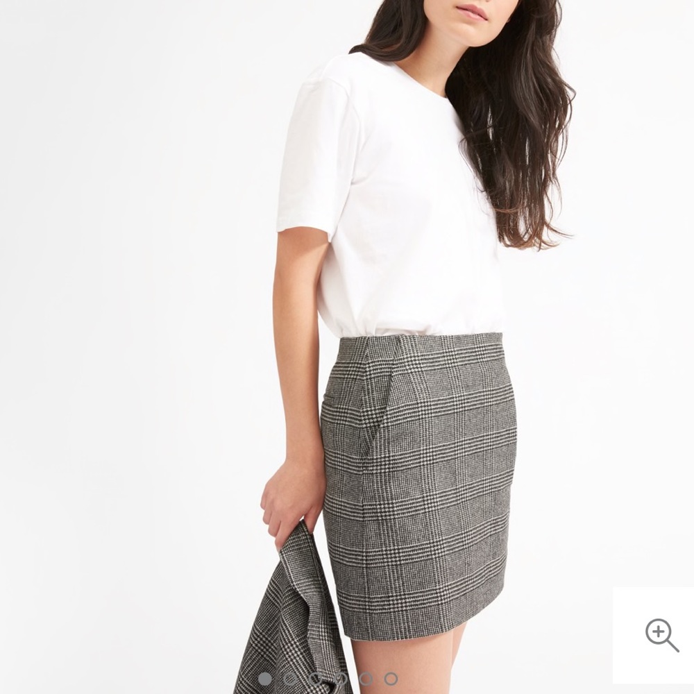 Everlane wool mini skirt